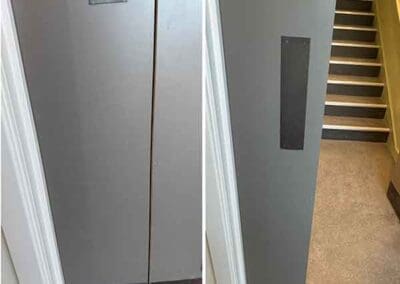 Before and After - Commercial Door restoration