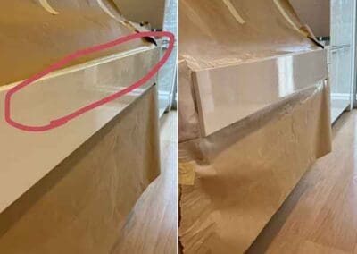 Before and After - kitchen unit repair