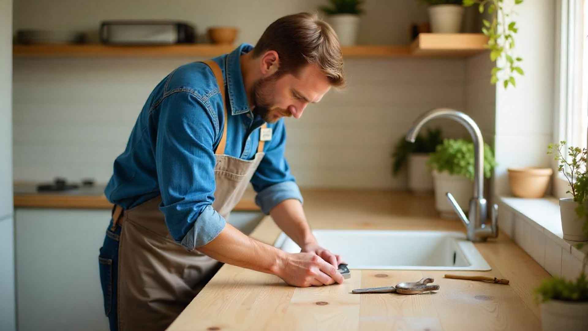 wooden worktop restoration